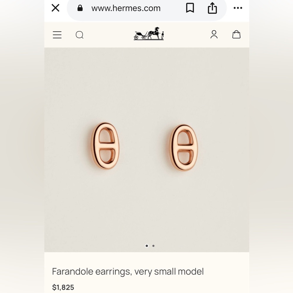 Hermès Farandole earrings, very small model- Firm Price